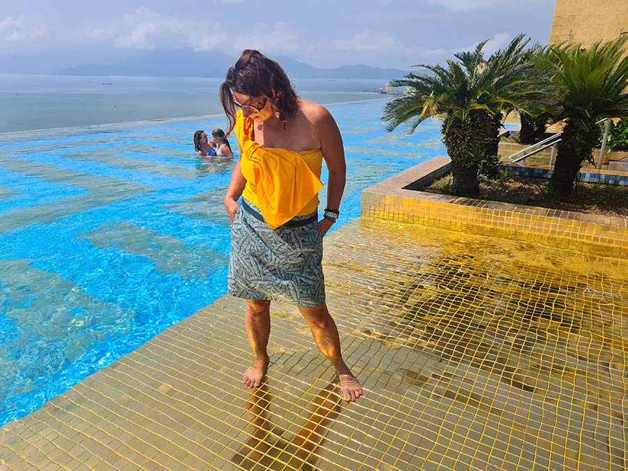 ZARA Bow Dress Yellow