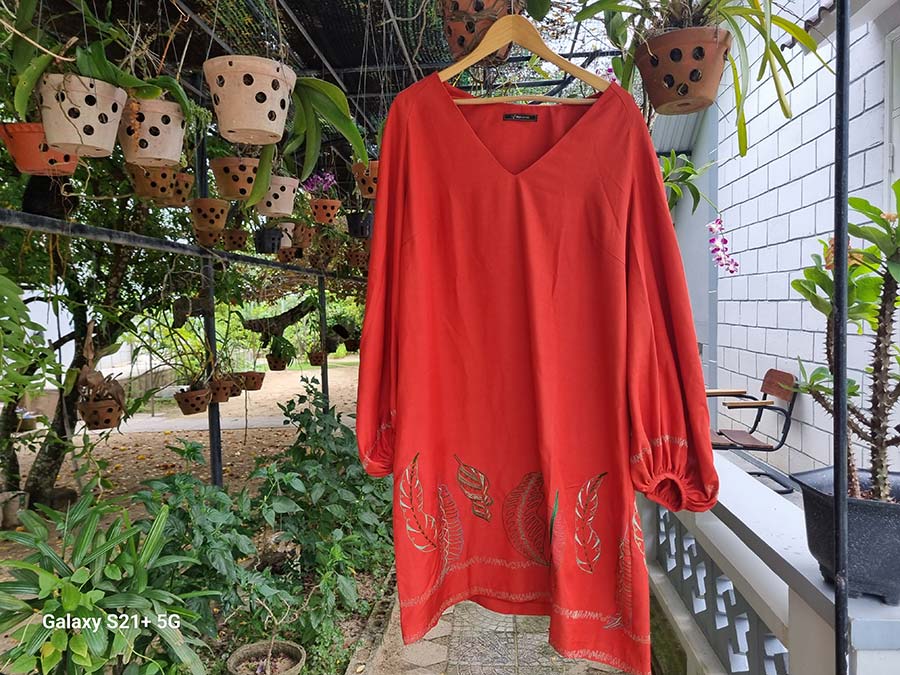 Bamboo linen Gracie Opulanza dress Hoi An Vietnam (2)