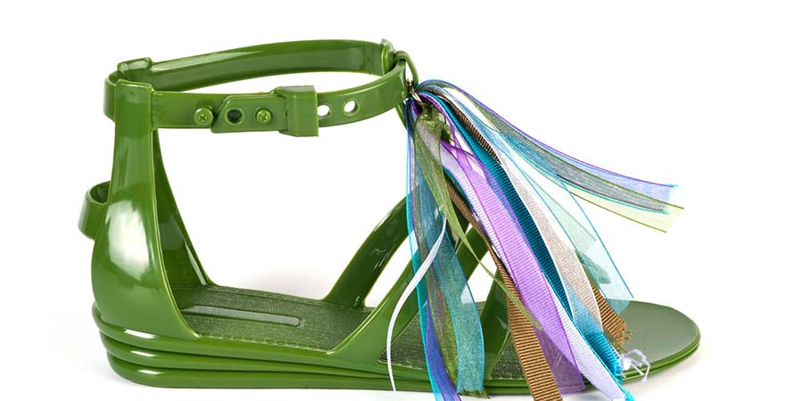 Melissa plastic green shoes