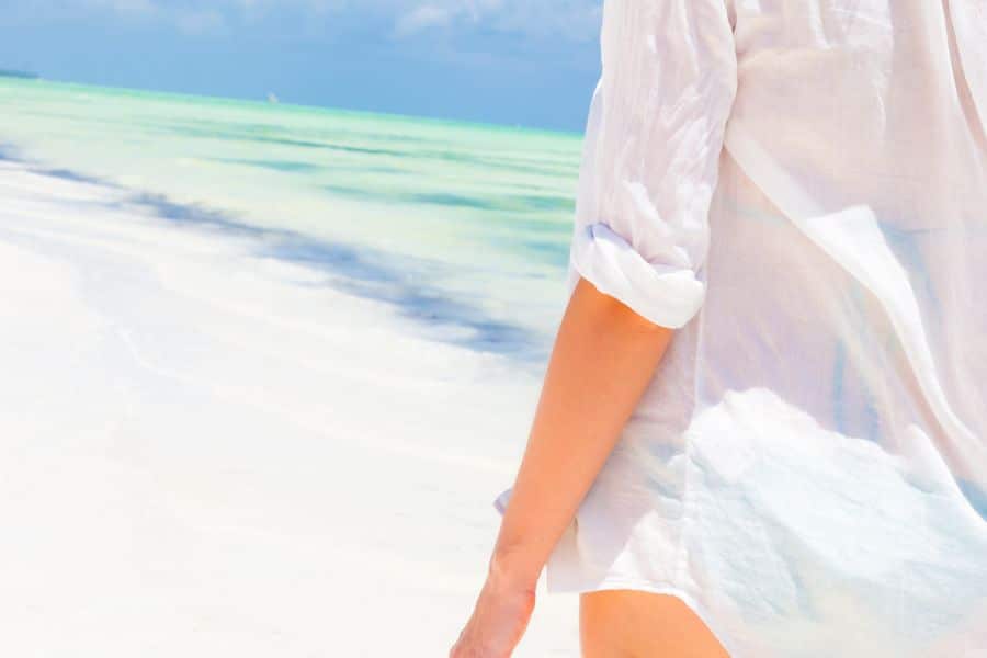 giant oversize beach shirt