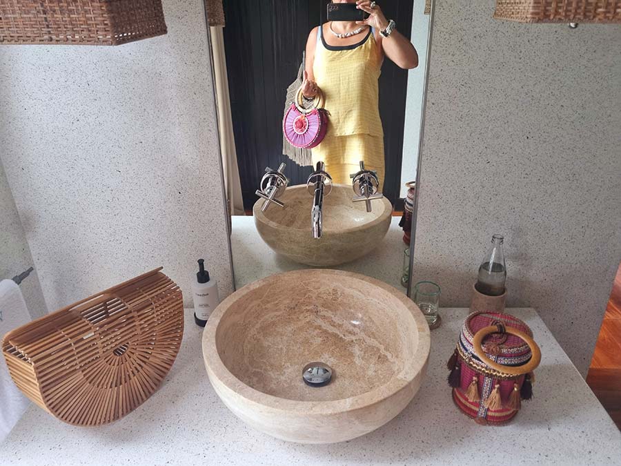 Fourseasons Resort Koh Samui Thailand Gracie Opulanza Orange Straw hat 2023 (4)