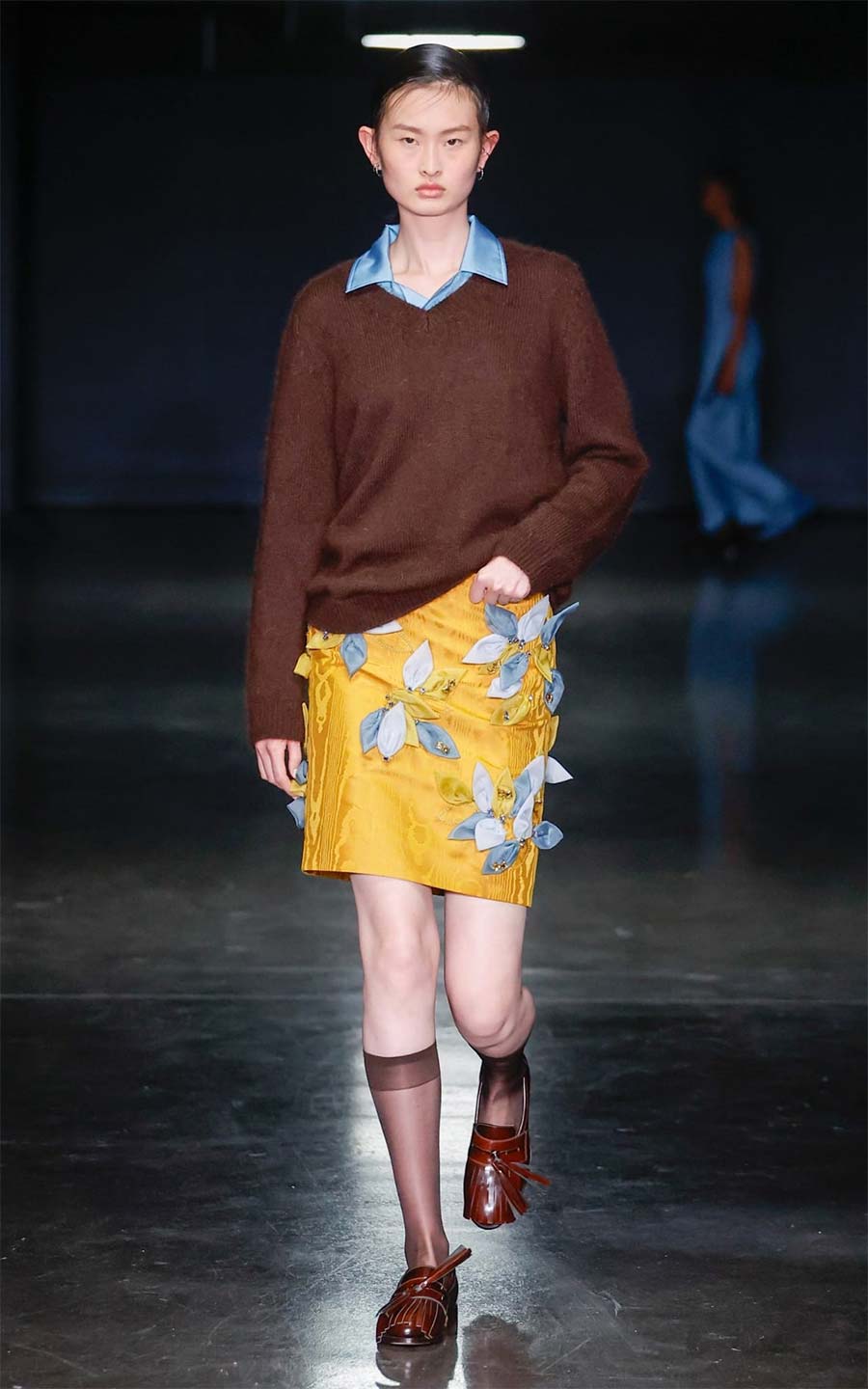 Tassele-leathers-loafers-and-red-leather-skirt