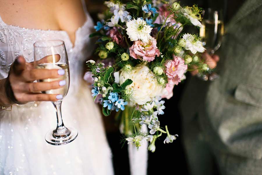 Rustic-wedding-flowers-bride