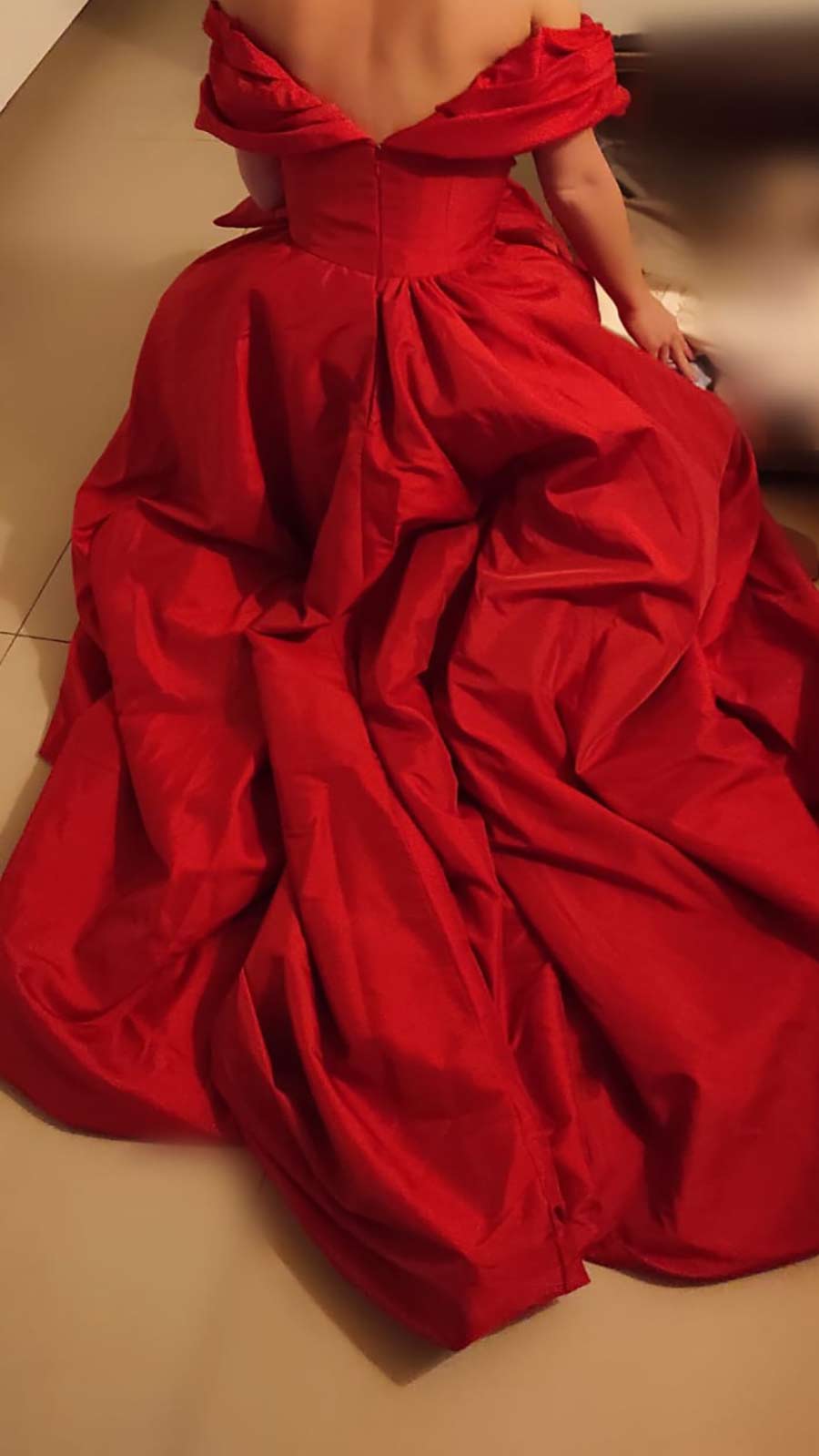 poppy-red-tafetta-dress-Angela-Facchini