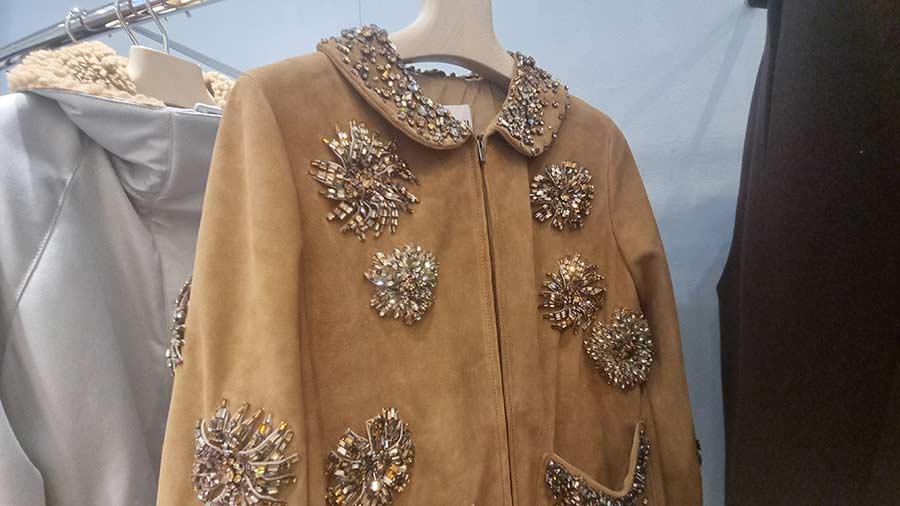 Miu Miu – Suede & Swarovski Coat Upcycling Tips