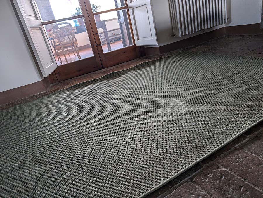 Ikea green rug