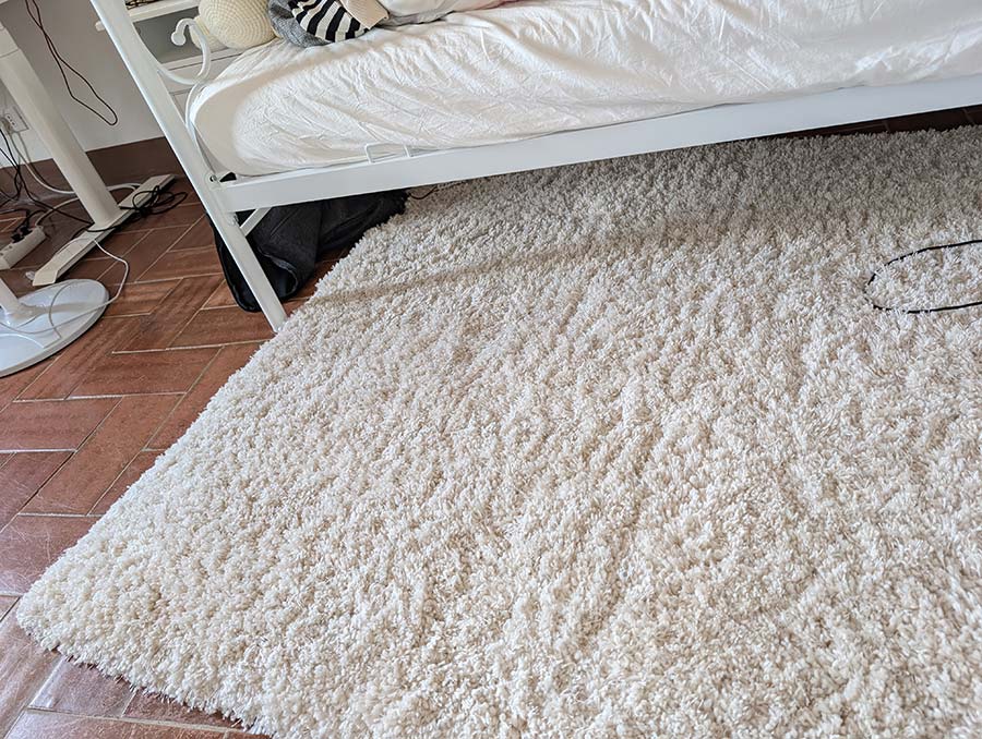 IKEA white rug