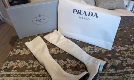 Prada Knee High White Boots Style Tips