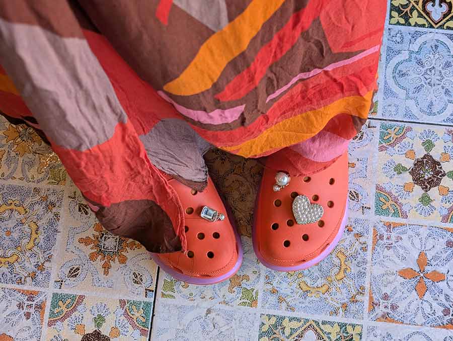 crocs-mega-crush-gracie-opulanza-vintage-maxi-dress-Italy
