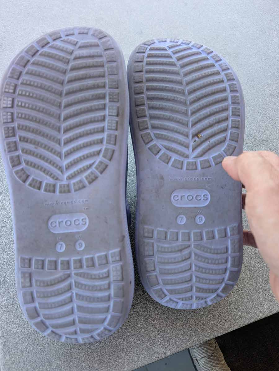 Crocs Shrunk Two Sizes: Manufacturing Versus Customer Use