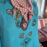 Italian Soul, Global Style How to Wear the Ceramic Cherub Necklace with a Vintage Kaftan
