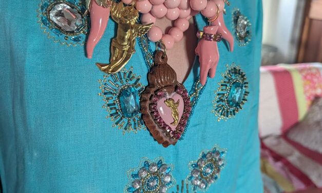 Italian Soul, Global Style How to Wear the Ceramic Cherub Necklace with a Vintage Kaftan