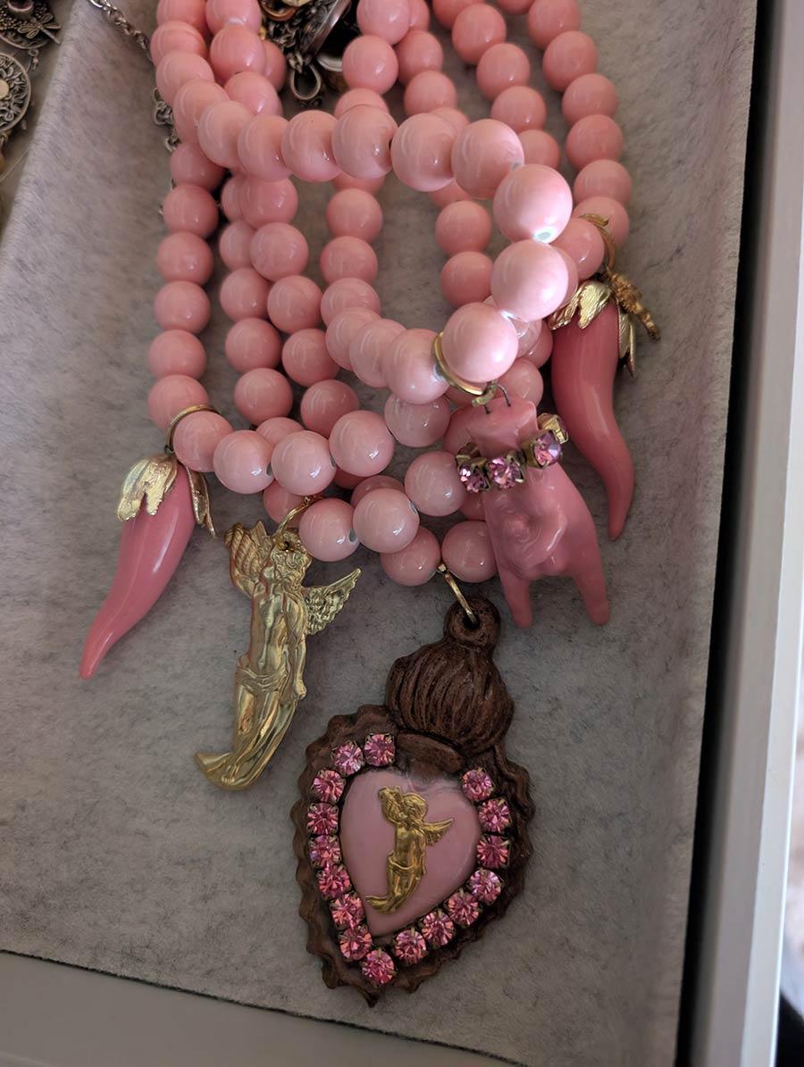 Italian Soul, Global Style How to Wear the Ceramic Cherub Necklace with a Vintage Kaftan