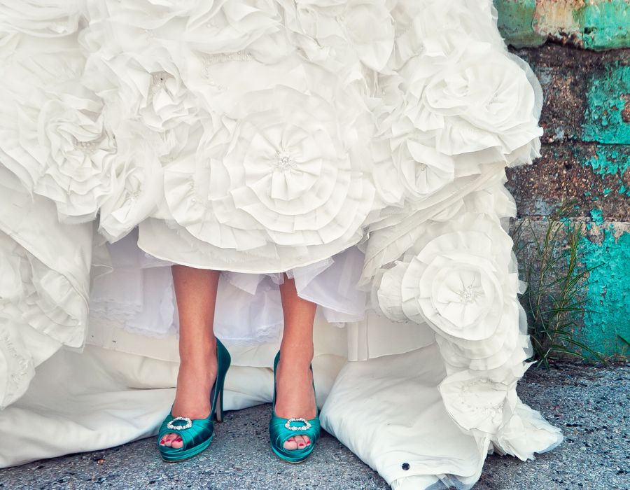 How Italian Artisans Are Turning Vintage Tablecloths into Dream Summer Wedding Gowns