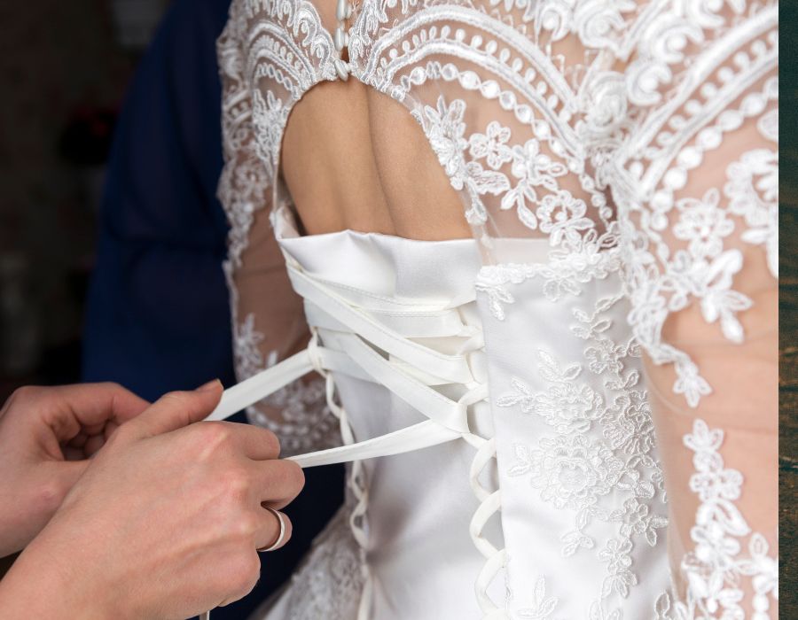 How Italian Artisans Are Turning Vintage Tablecloths into Dream Summer Wedding Gowns