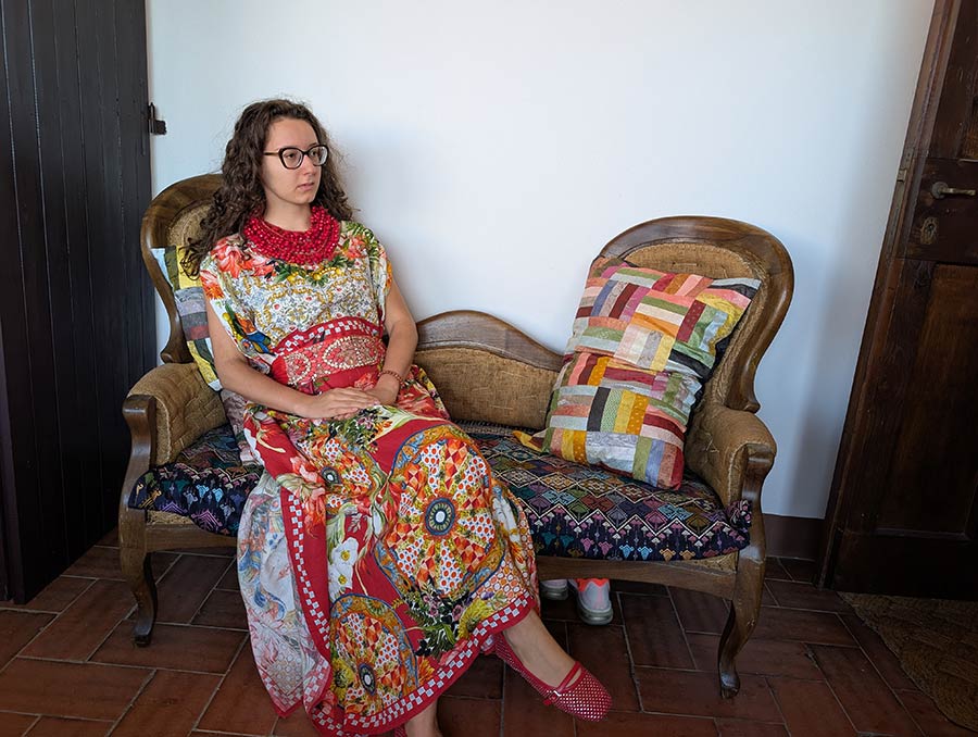 Kaftan Chic - Styling a Sicily-Inspired Linen Dress with Luxe Accessories