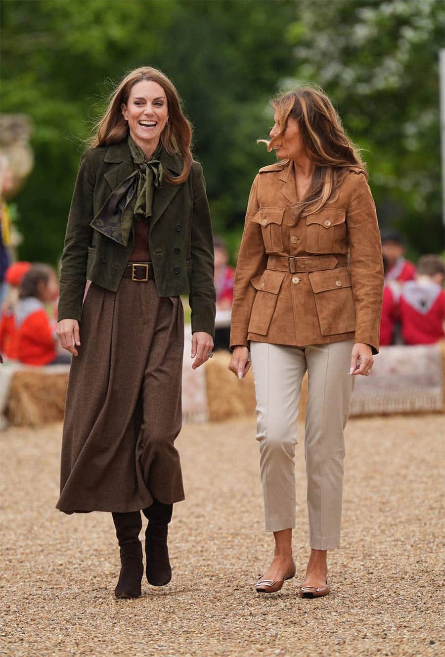 suede-jacket-kate-middleton-melanie-trump