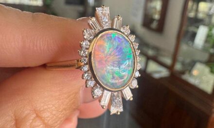 The Crystal Opal & Diamond Ring for the Bold Index Finger