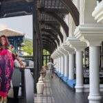 Intercontinental Da Nang – Vietnamese Silk Kaftan, Pearls, and Garden of Eden Slippers